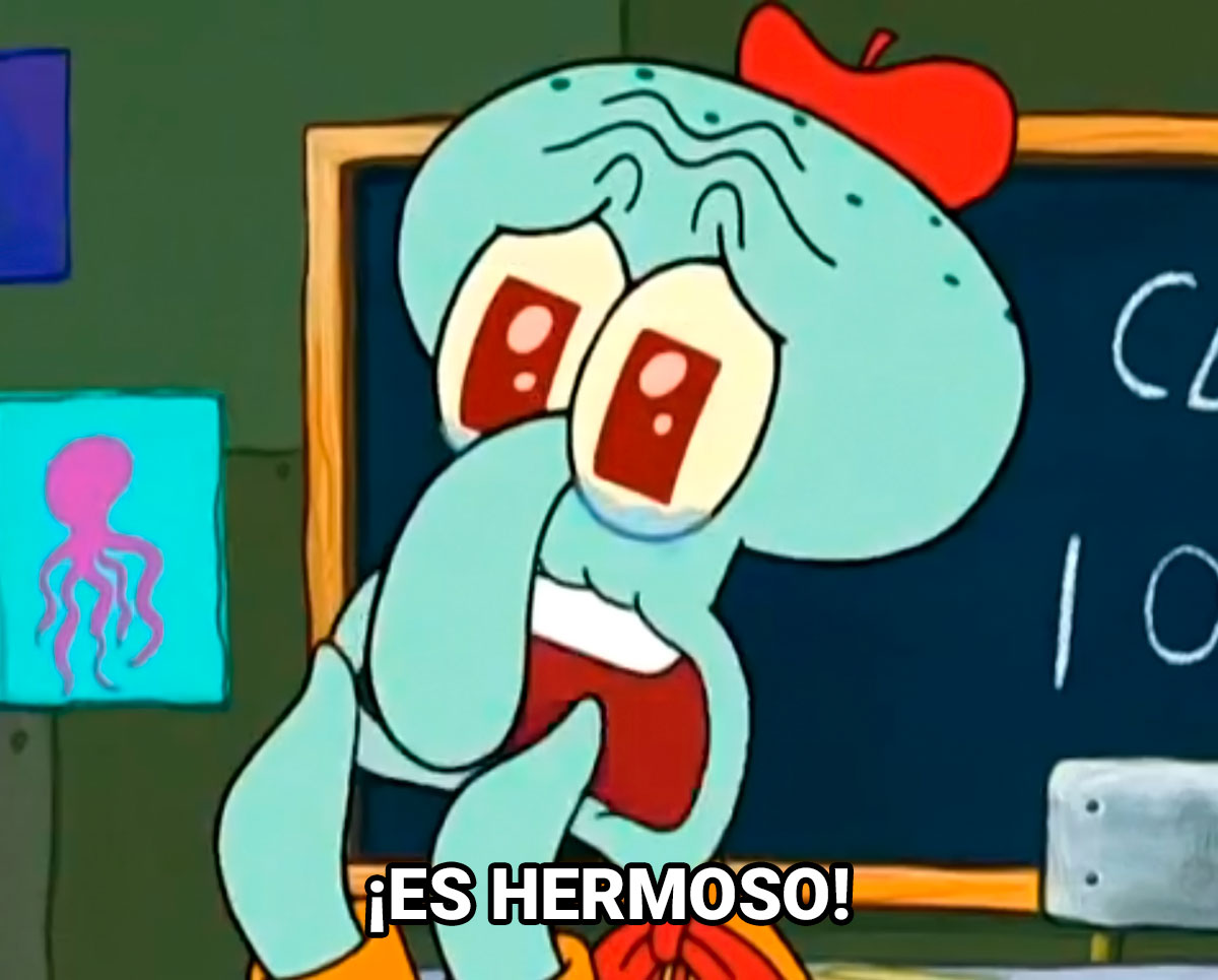 ES HERMOSO - Bob Esponja - Plantilla de Meme